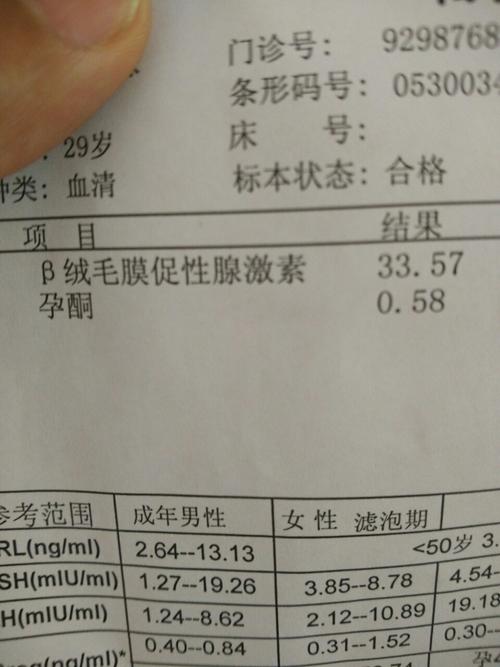 血清人绒毛膜促性腺激素多少是怀孕(hcg大于10000不用查了）