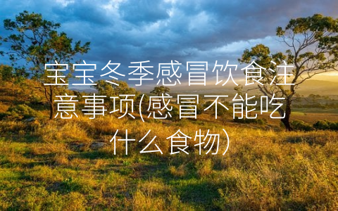 宝宝冬季感冒饮食注意事项(感冒不能吃什么食物)