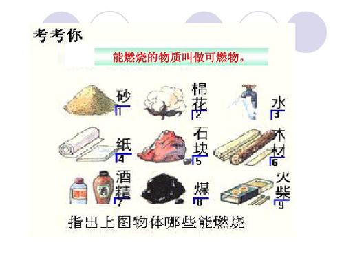 可燃物的种类有哪些