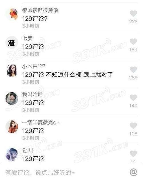 129评论是什么意思