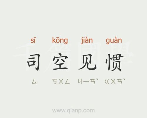 司空见惯的司空什么意思