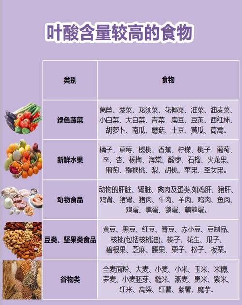 叶酸的食物有哪些