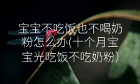宝宝不吃饭也不喝奶粉怎么办(十个月宝宝光吃饭不吃奶粉）