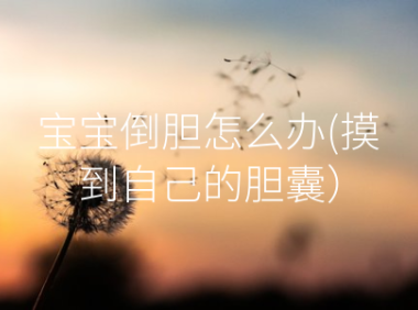 宝宝倒胆怎么办(摸到自己的胆囊）