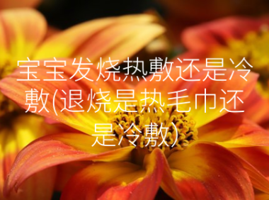 宝宝发烧热敷还是冷敷(退烧是热毛巾还是冷敷)