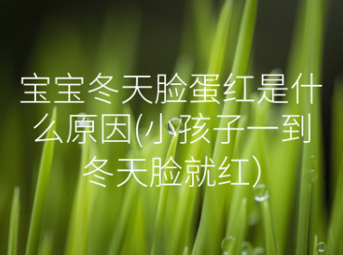 宝宝冬天脸蛋红是什么原因(小孩子一到冬天脸就红）
