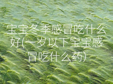 宝宝冬季感冒吃什么好(一岁以下宝宝感冒吃什么药）